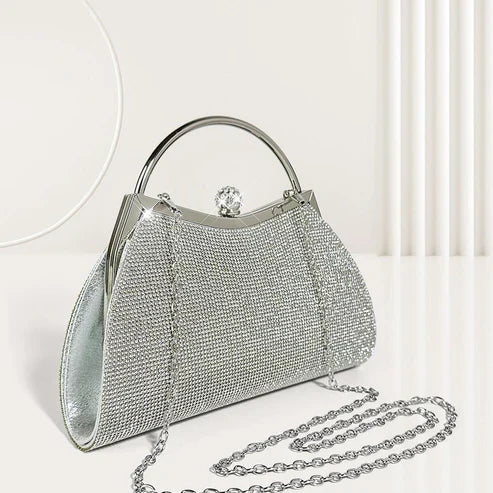Fashion Personality Diamond Stud Portable Women's Bag